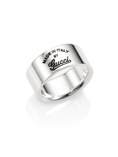 gucci ring silver gg|gucci silver ring for men.